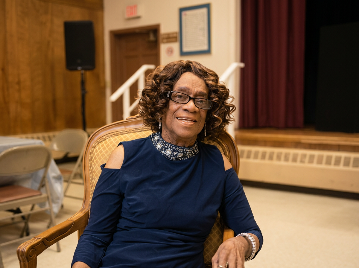 Charise Vidot, daughter of Velina Ann Marshall, continuing the outreach mission